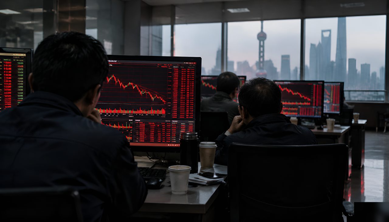 A股三大指数集体低开，光模块与黄金股领跌