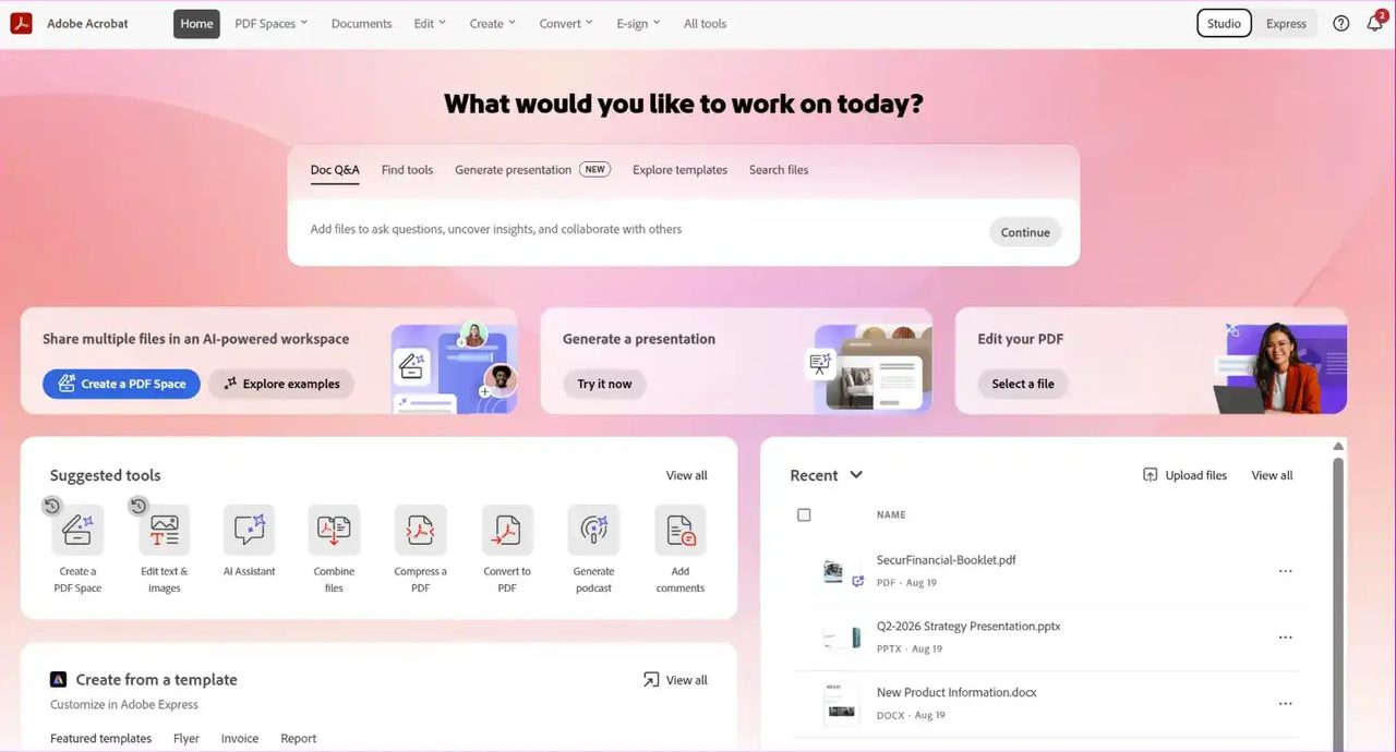 Adobe 将 Acrobat 重塑为 AI 平台:新增可视化报告、播客式摘要与企业搜索