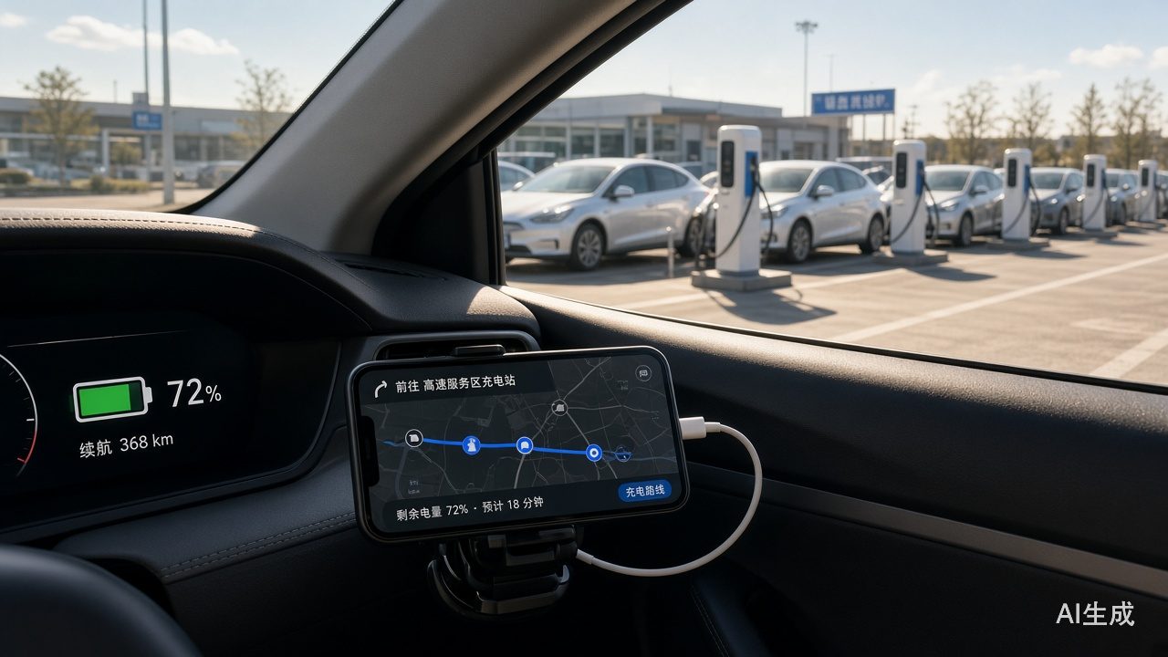 排队4个半小时、1%电量趴窝：国庆高速充电真实处境