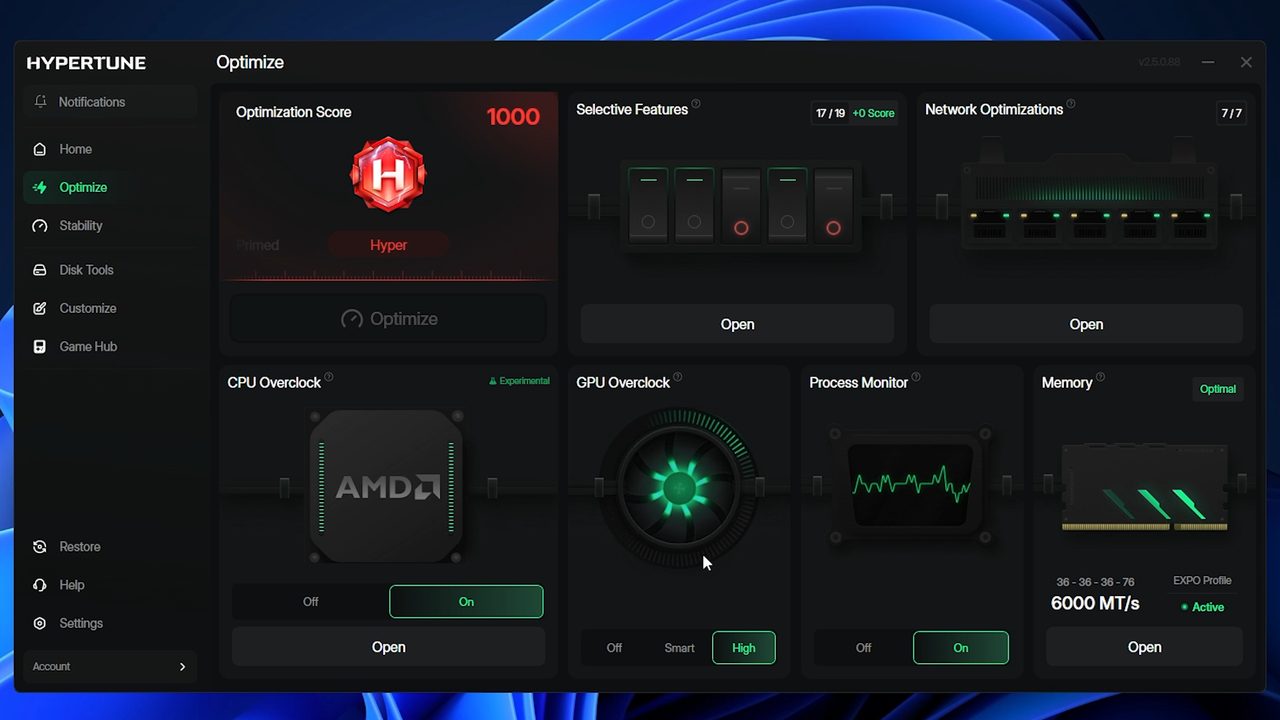 英特尔加持的Hypertune工具宣称:逐机自动超频,帧率最高提升60%