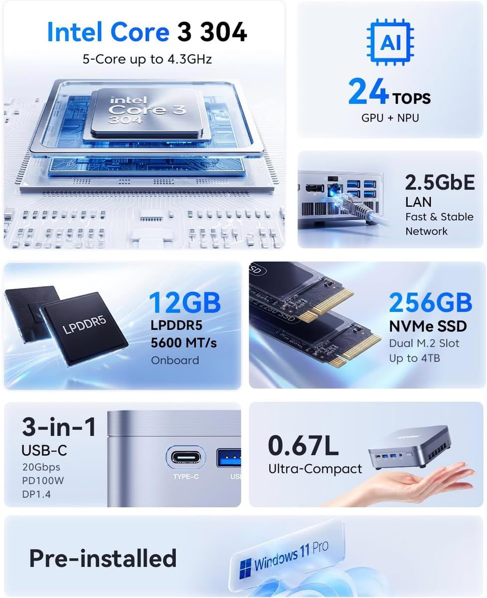 ACEMAGIC K5迷你主机直降40%至359.99美元,ACEMAGICIAN三款桌面PC齐促销